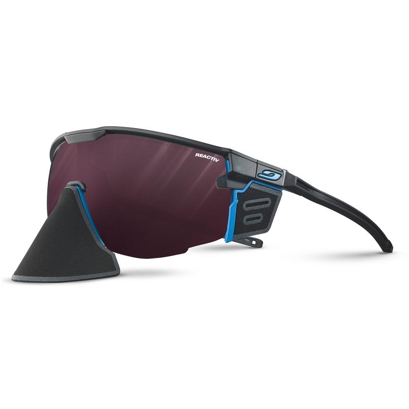 Picture of Julbo Ultimate Cover Sunglasses - Black - Blue / 0-4 High Contrast Reactiv