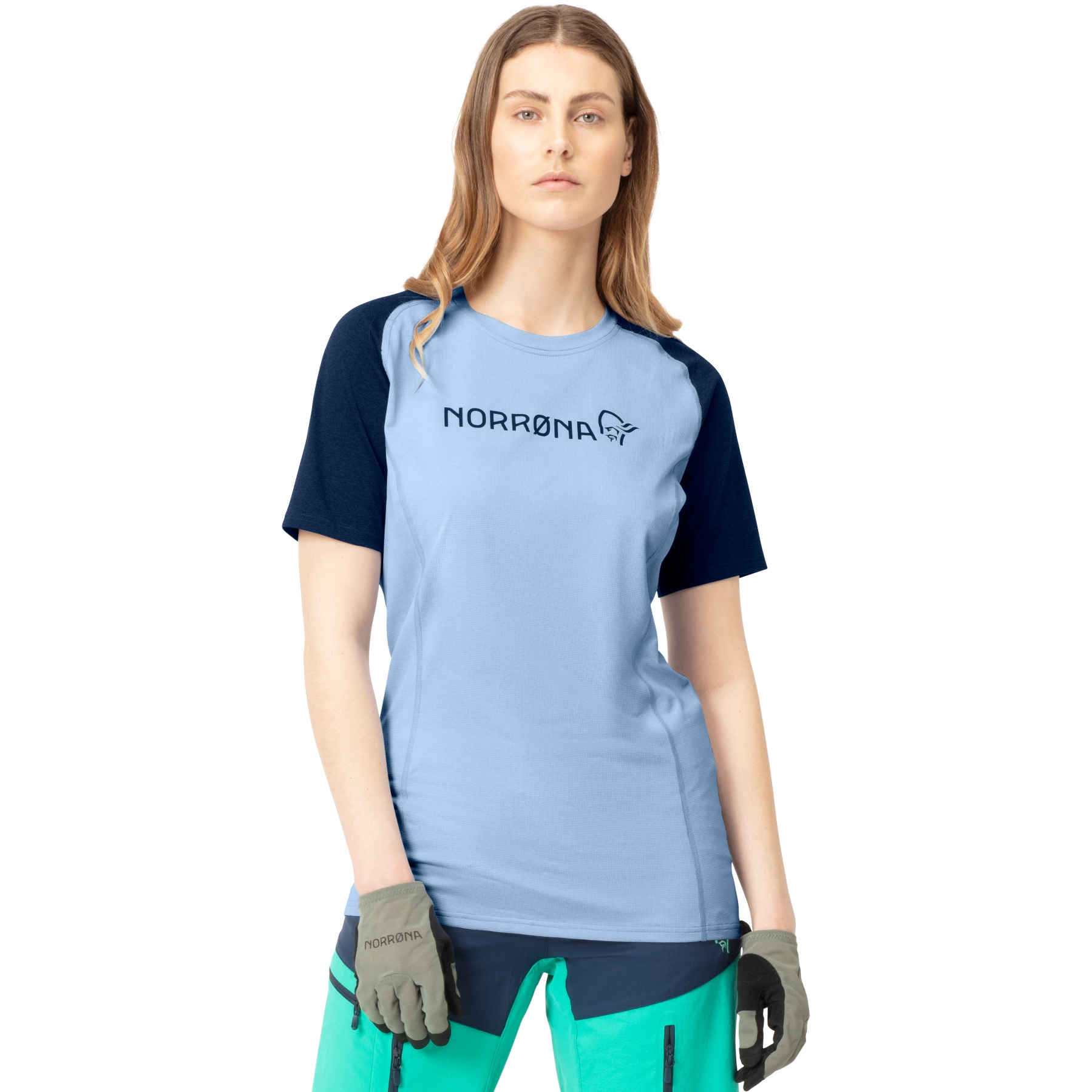 Produktbild von Norrona fjørå equaliser lightweight T-Shirt Damen - Serenity/Indigo Night