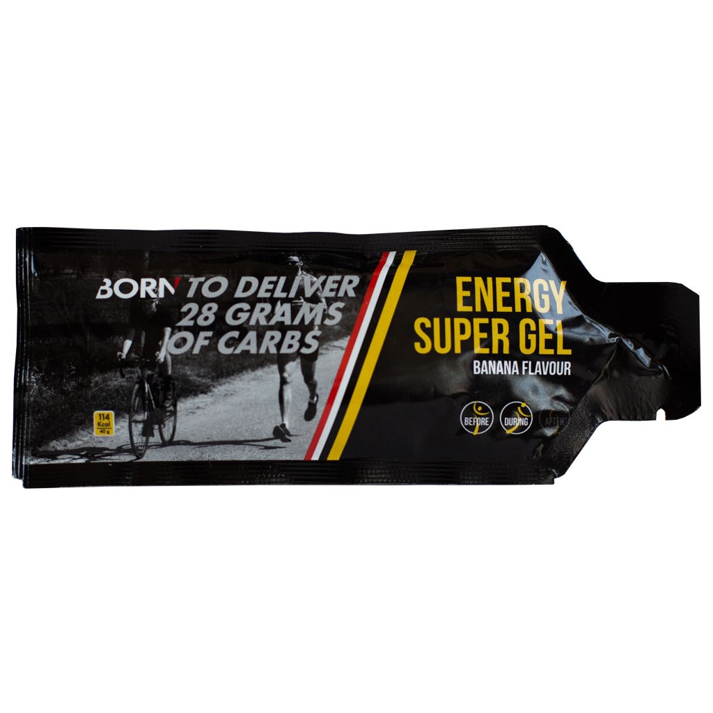 Produktbild von BORN Energy Super Gel - Kohlenhydrat-Gel - 4x40g