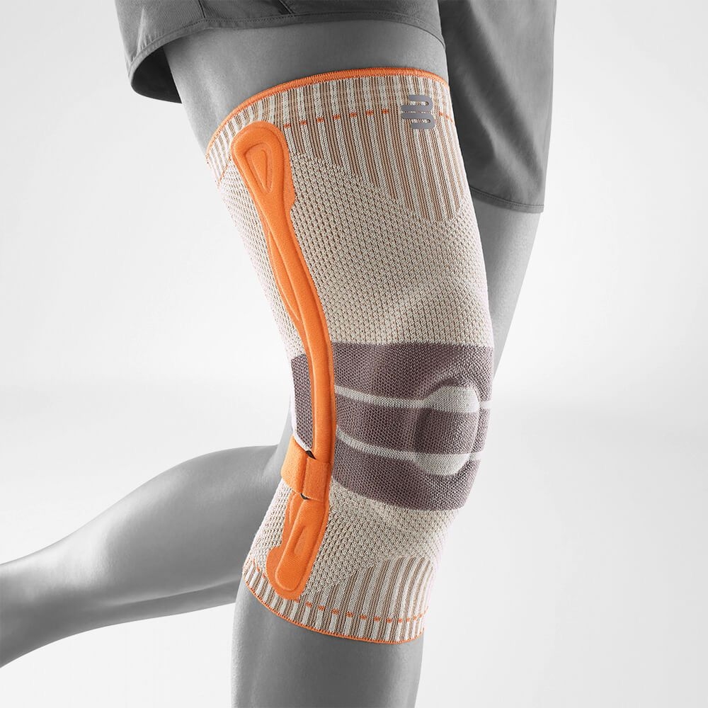 美品 Bauerfeind Support Knee Support Lサイズ Bauerfeind Outdoor Knee Support - sandstone-orange | BIKE24