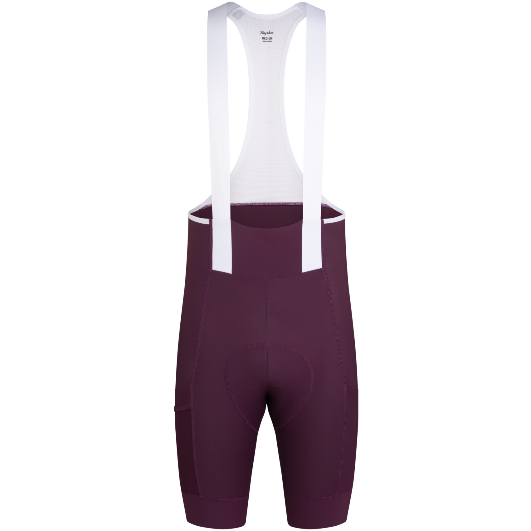 Rapha Brevet E. Cargo Bib Shorts Men - plum/white | BIKE24