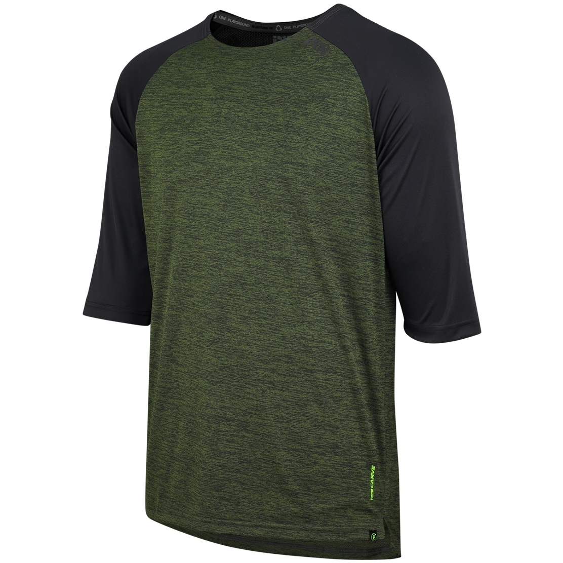 Image of iXS Carve X 3/4 Sleeve Jersey Men - olive/black