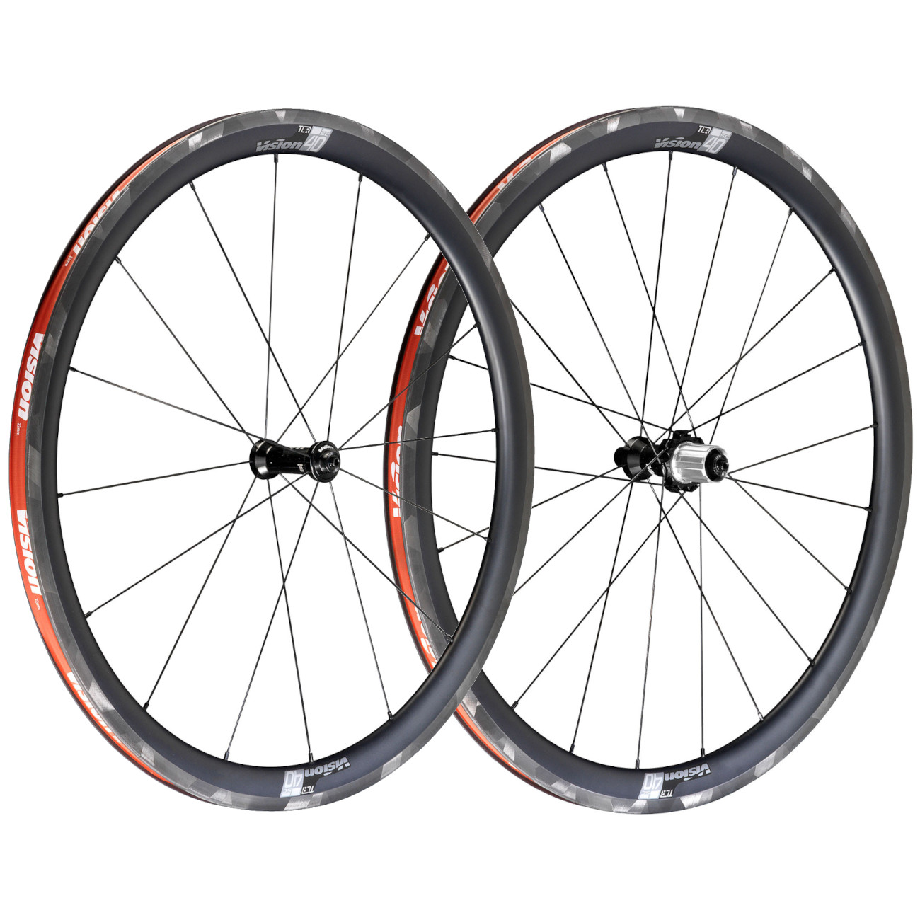 Picture of Vision SC 40 Wheelset - 28&quot; | Carbon | Clincher - 12x100mm | 12x142mm - Shimano HG-EV