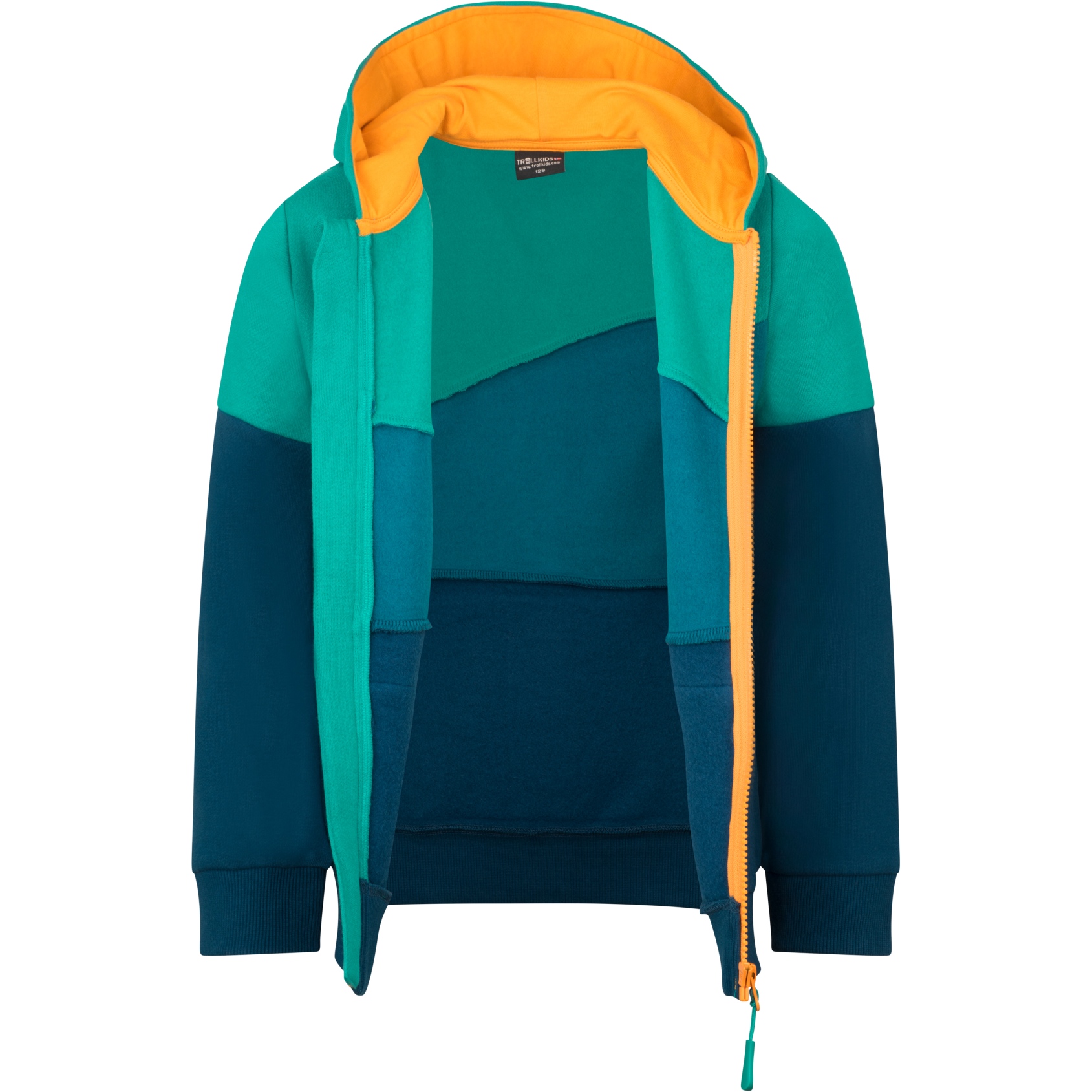 Trollkids Alesund Sweater Kids Madeira Blue/Lagoon Green/Sea