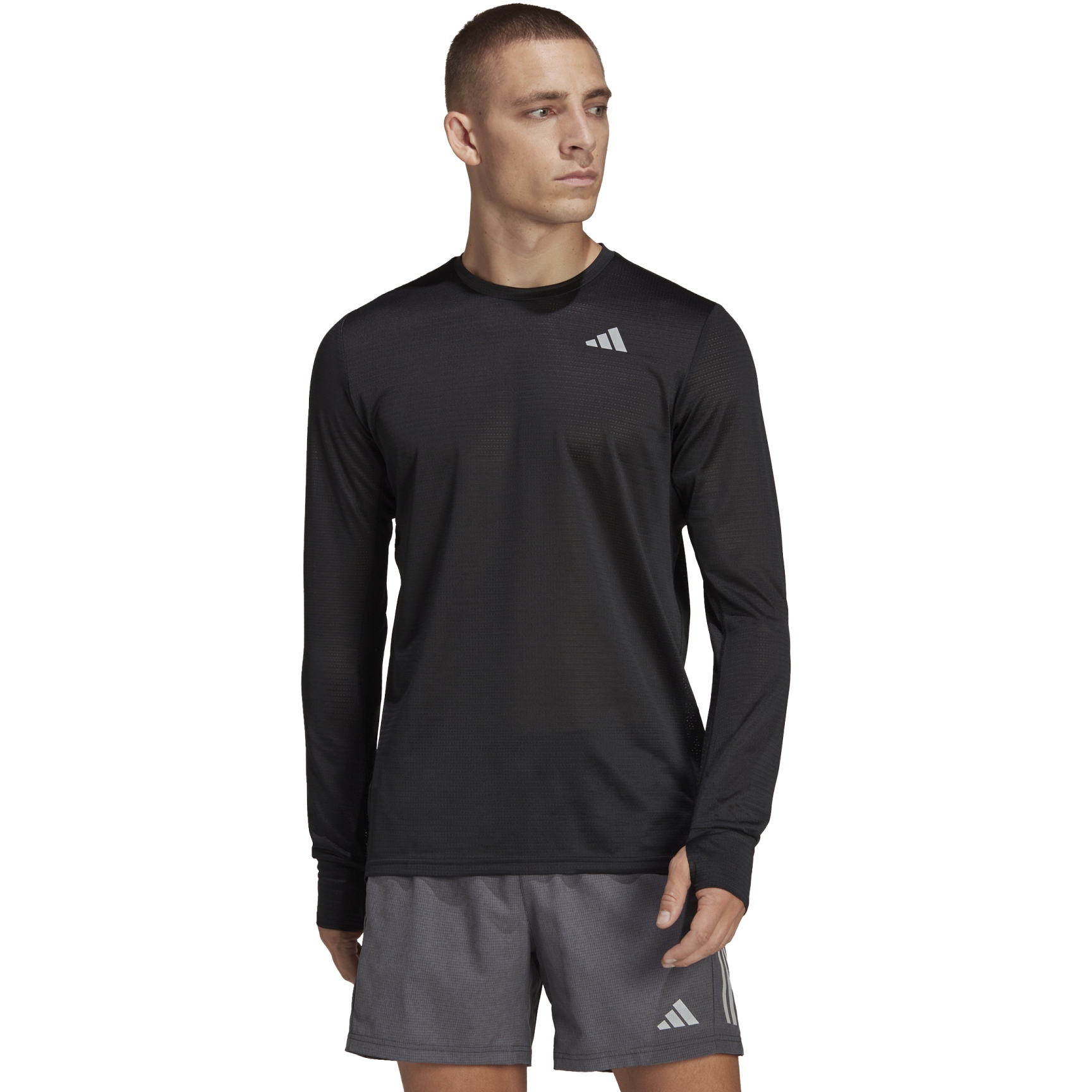 Picture of adidas Men&#039;s Own the Run Longsleeve Tee - black HM8436