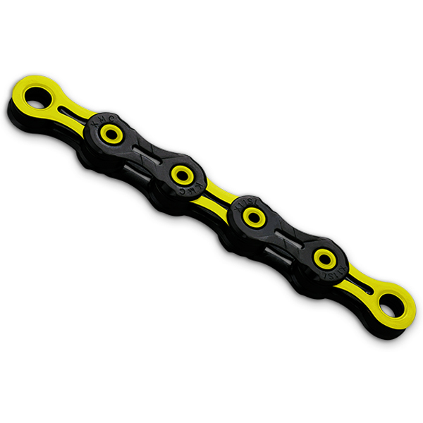 Picture of KMC DLC 11 Chain - 11-speed - black/yellow