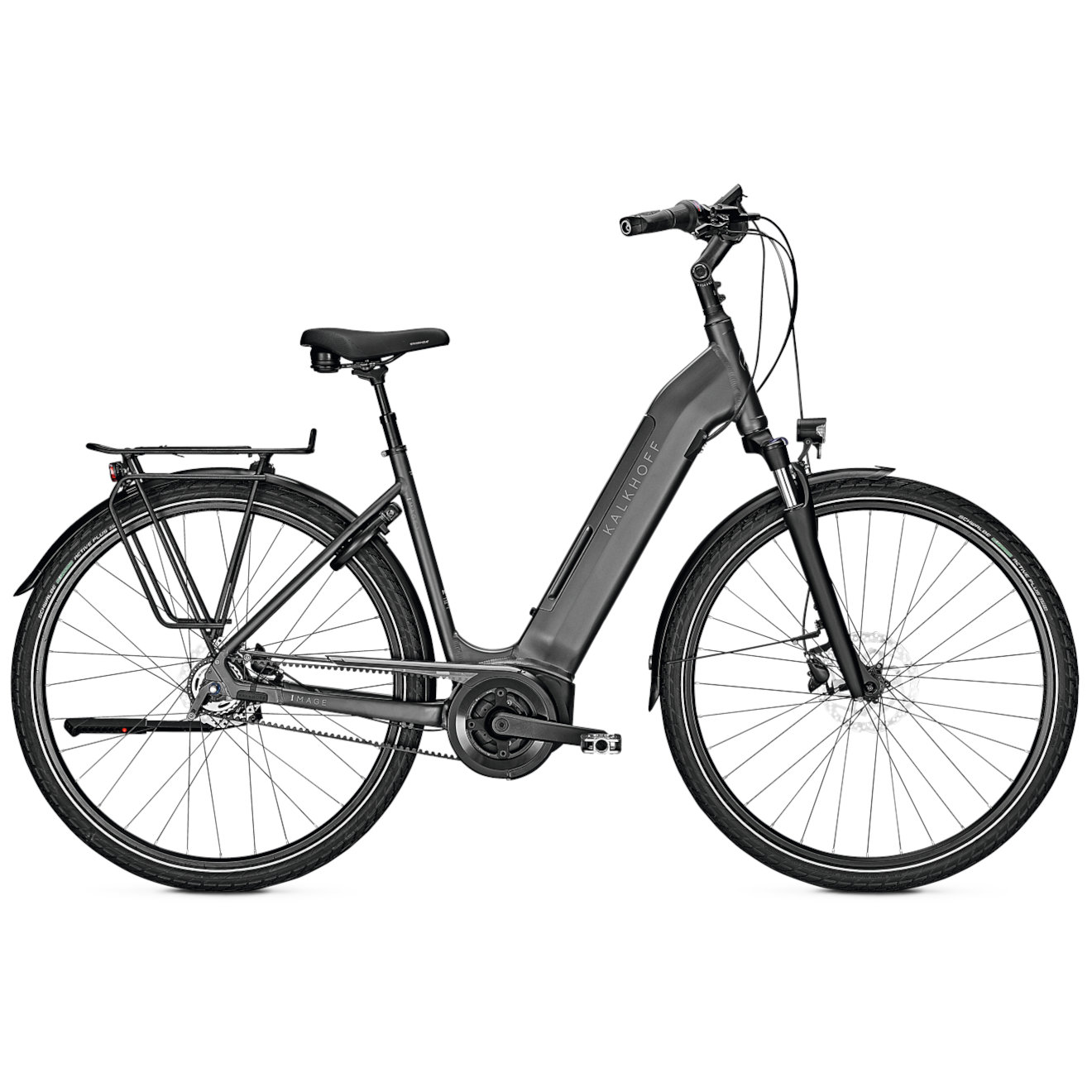 Picture of Kalkhoff IMAGE 3.B EXCITE Wave R - Easy Entry E-Bike with Belt Drive - 2022 - granitgrey matt
