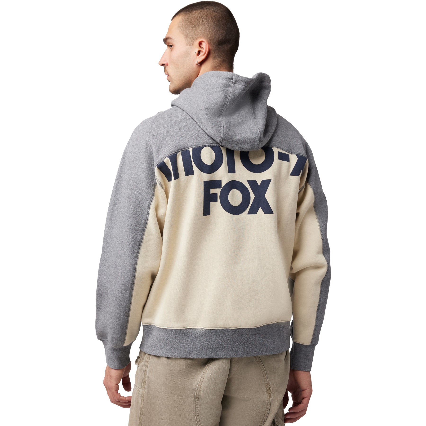 Felpa Uomo Con Cappuccio Basic – CORNERED Fox – Maglione In Cotone, Manica Lunga, Stampa Divertente, Made In Italy