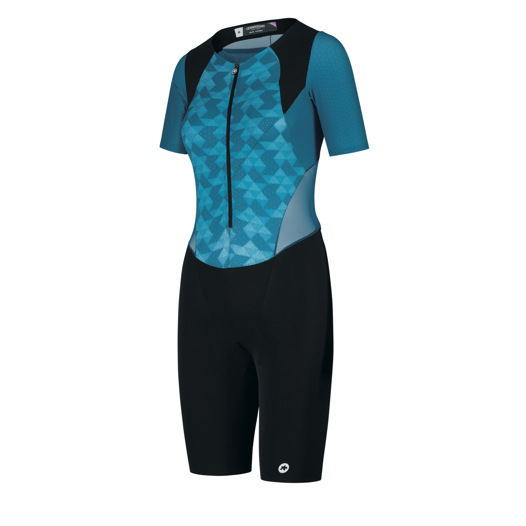 Assos TRIATOR Short Sleeve Speedsuit Women - adamant blue | BIKE24