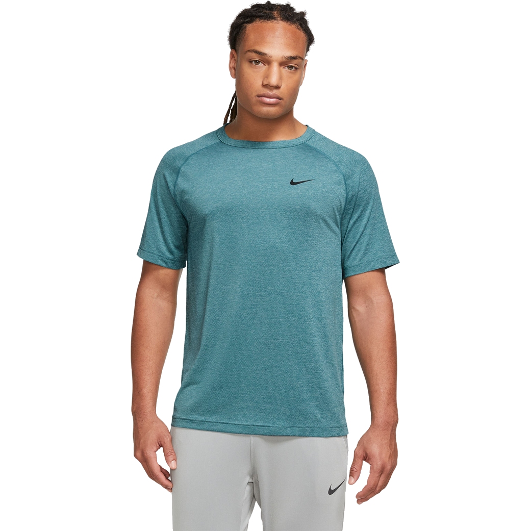 Picture of Nike Dri-FIT Ready Men&#039;s Short-Sleeve Fitness Top - mineral teal/htr/black DV9815-379