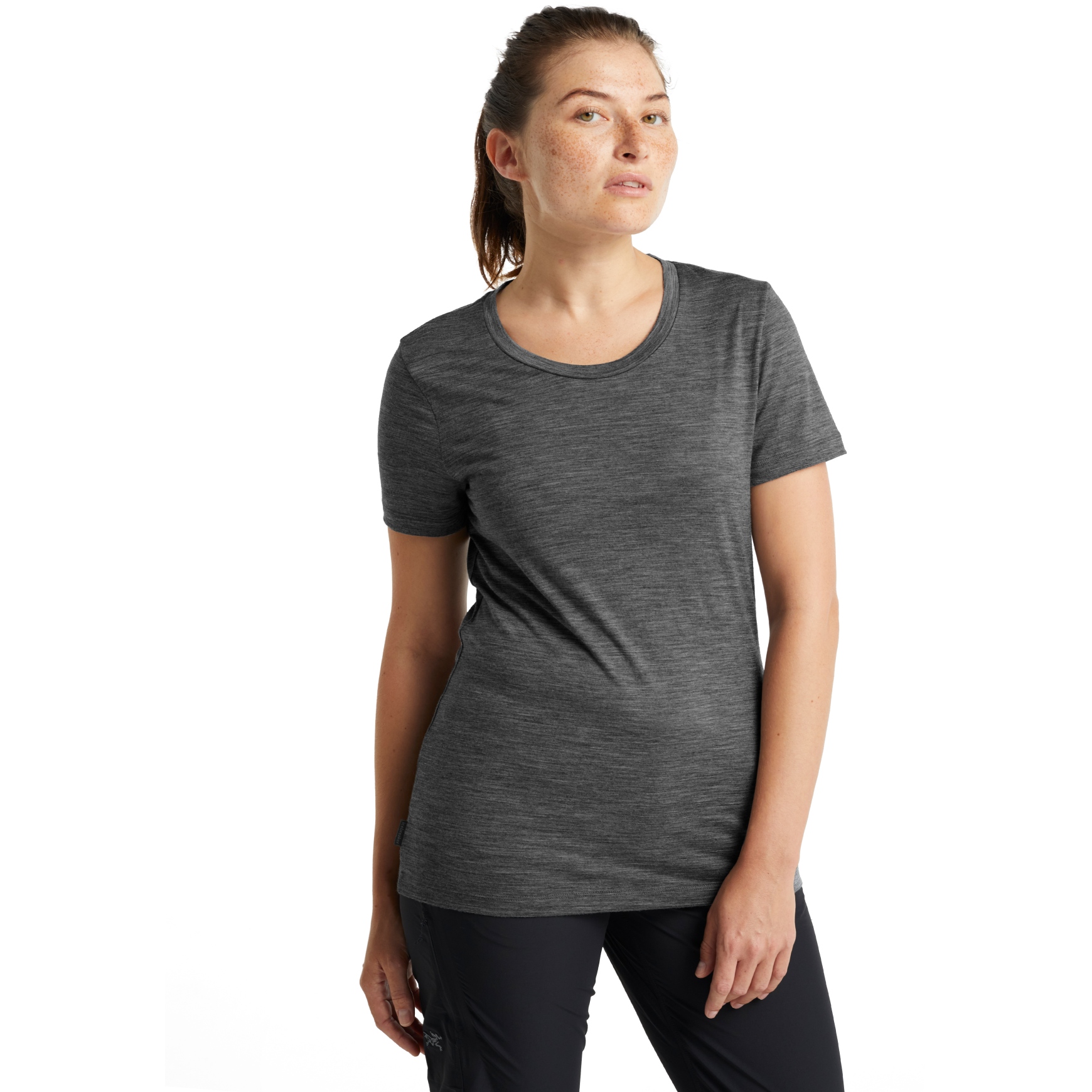 Imagen de Icebreaker Camiseta Mujer - Tech Lite II - Gritstone Hthr