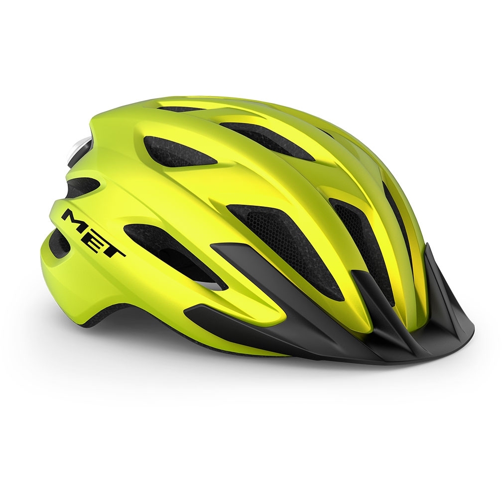 MET Crossover Helmet - Lime Yellow Metallic | Matt | BIKE24