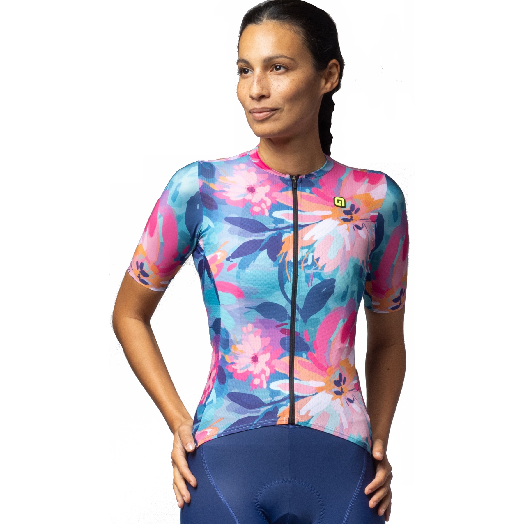 Productfoto van Alé PR-E Jardin Fietstrui Dames - multicolor