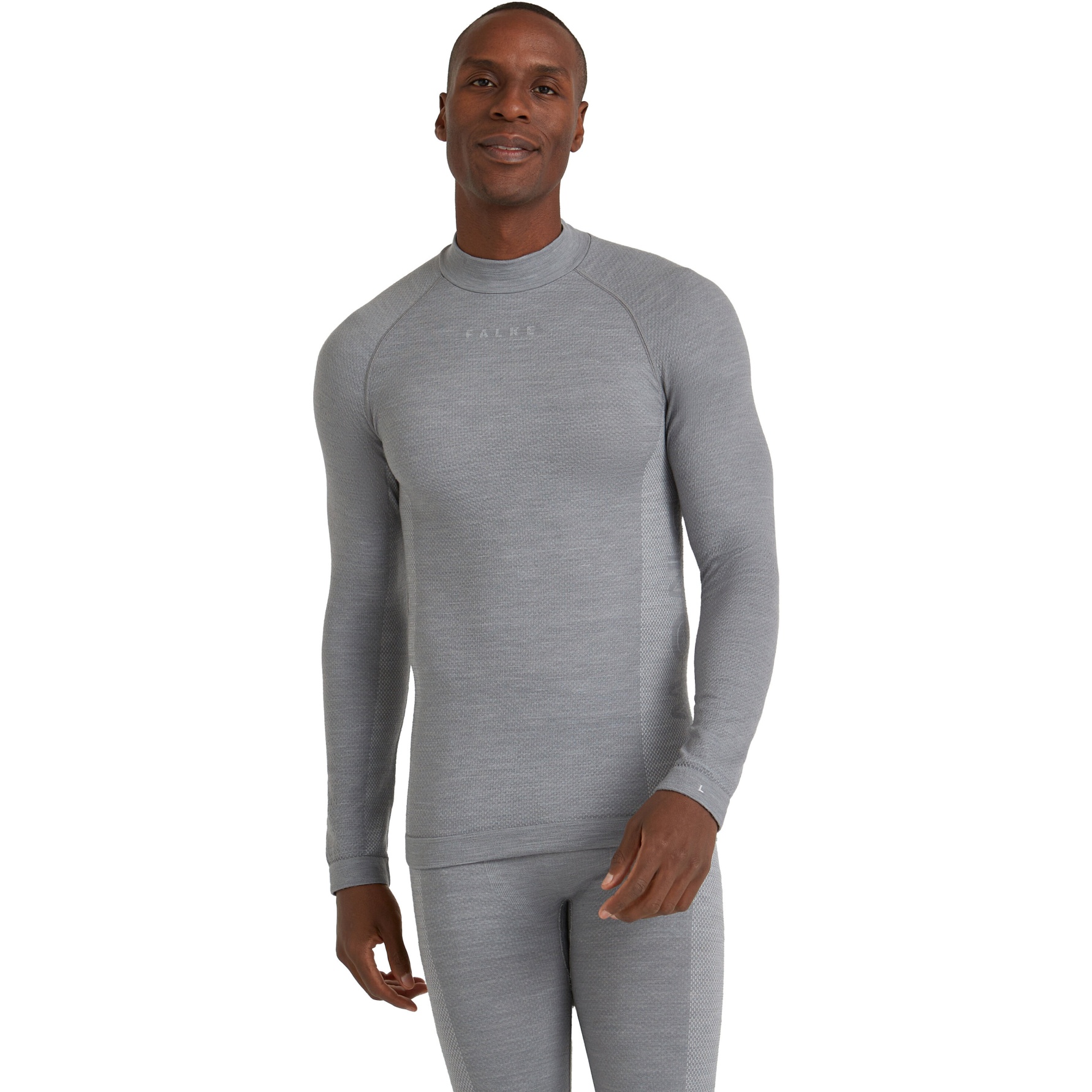 Picture of Falke Wool-Tech Trend Longsleeve Shirt - grey-heather 3757