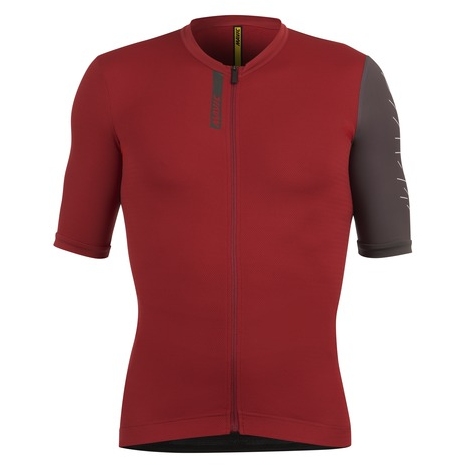 Productfoto van Mavic Essential Fietsshirt Heren - burgundy/carbone