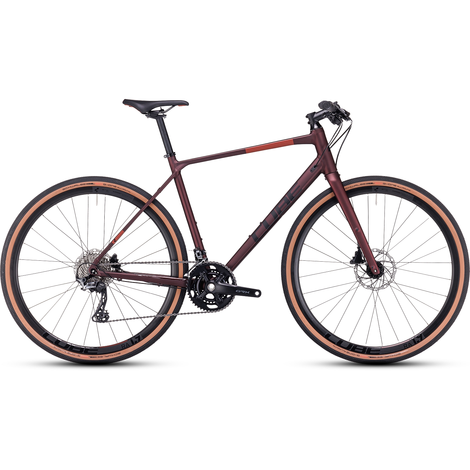 Picture of CUBE NULANE Race - Fitness Bike - 2023 - rubyred / black