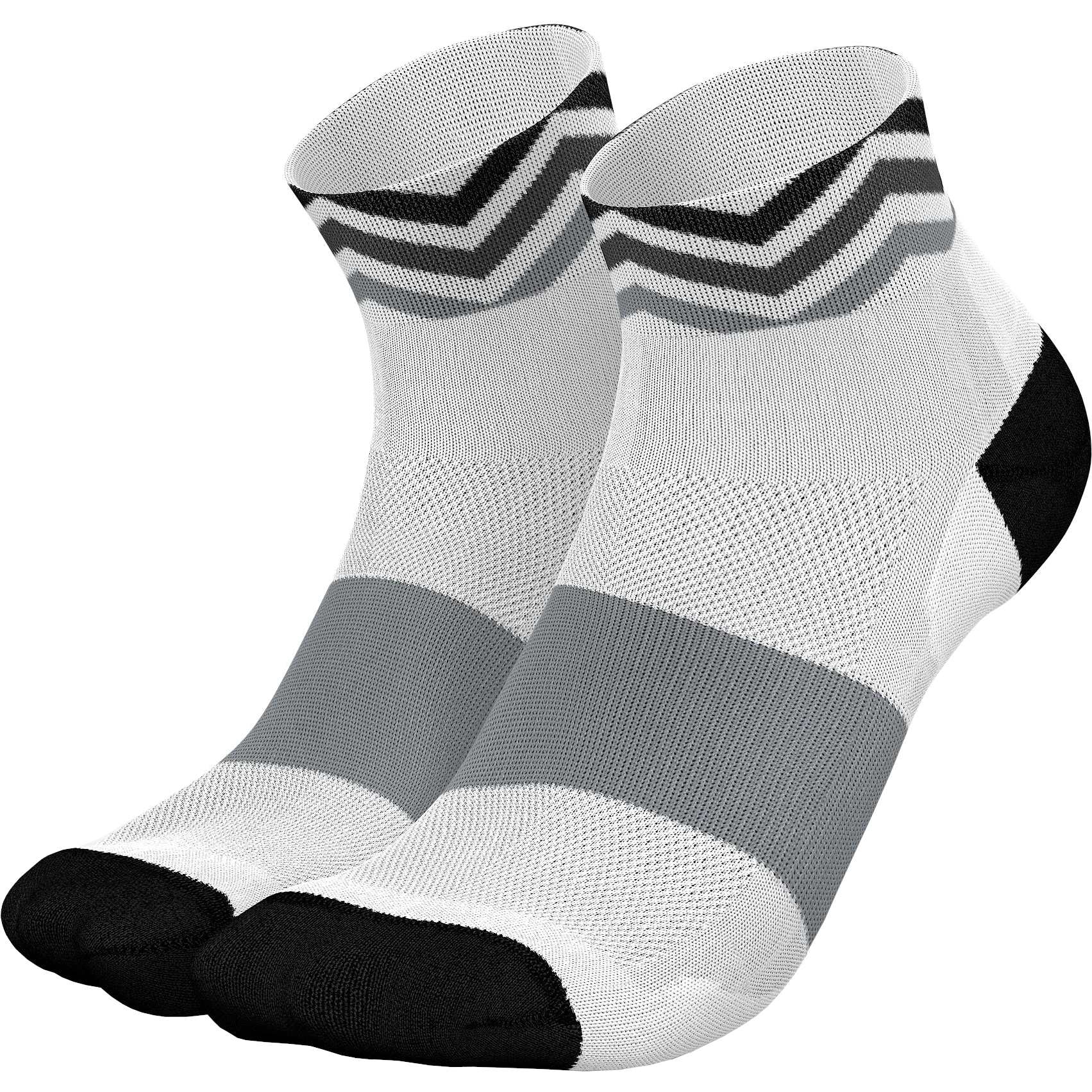 Photo produit de INCYLENCE Chaussettes - Ultralight Waves Short - Blanc