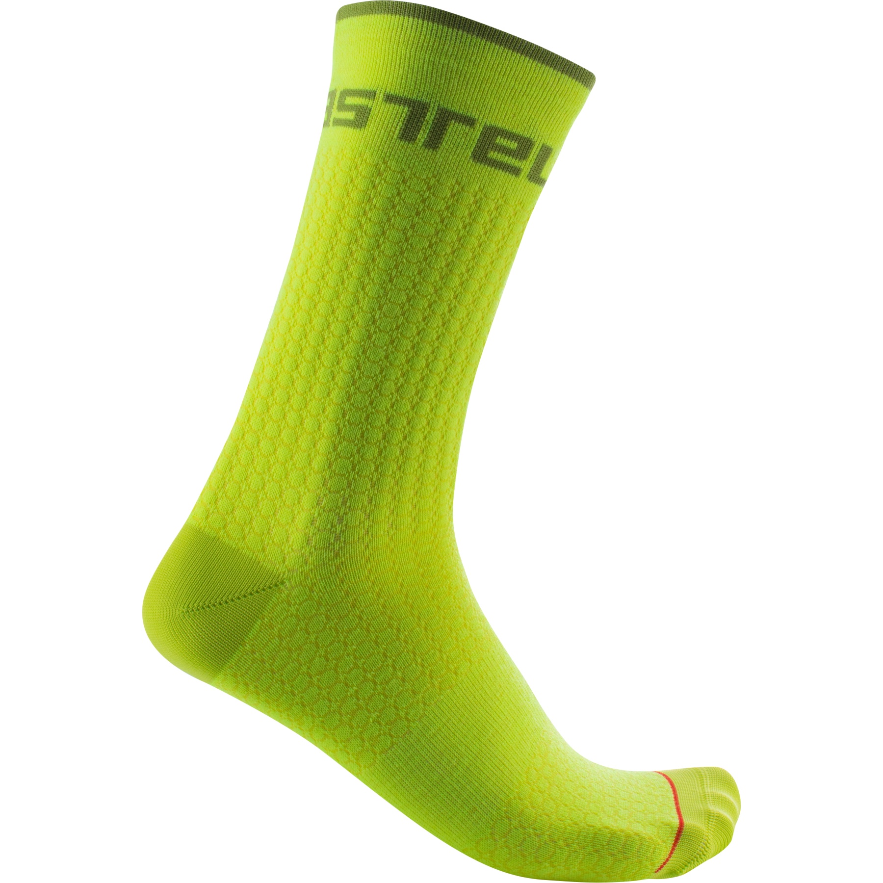 Picture of Castelli Distanza 20 Socks - electric lime 383