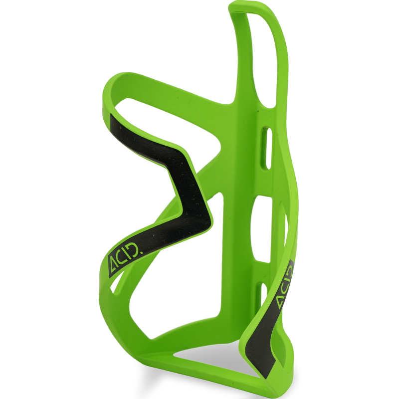 Picture of CUBE ACID Bottle Cage HPP Sidecage - matt green´n´glossy black