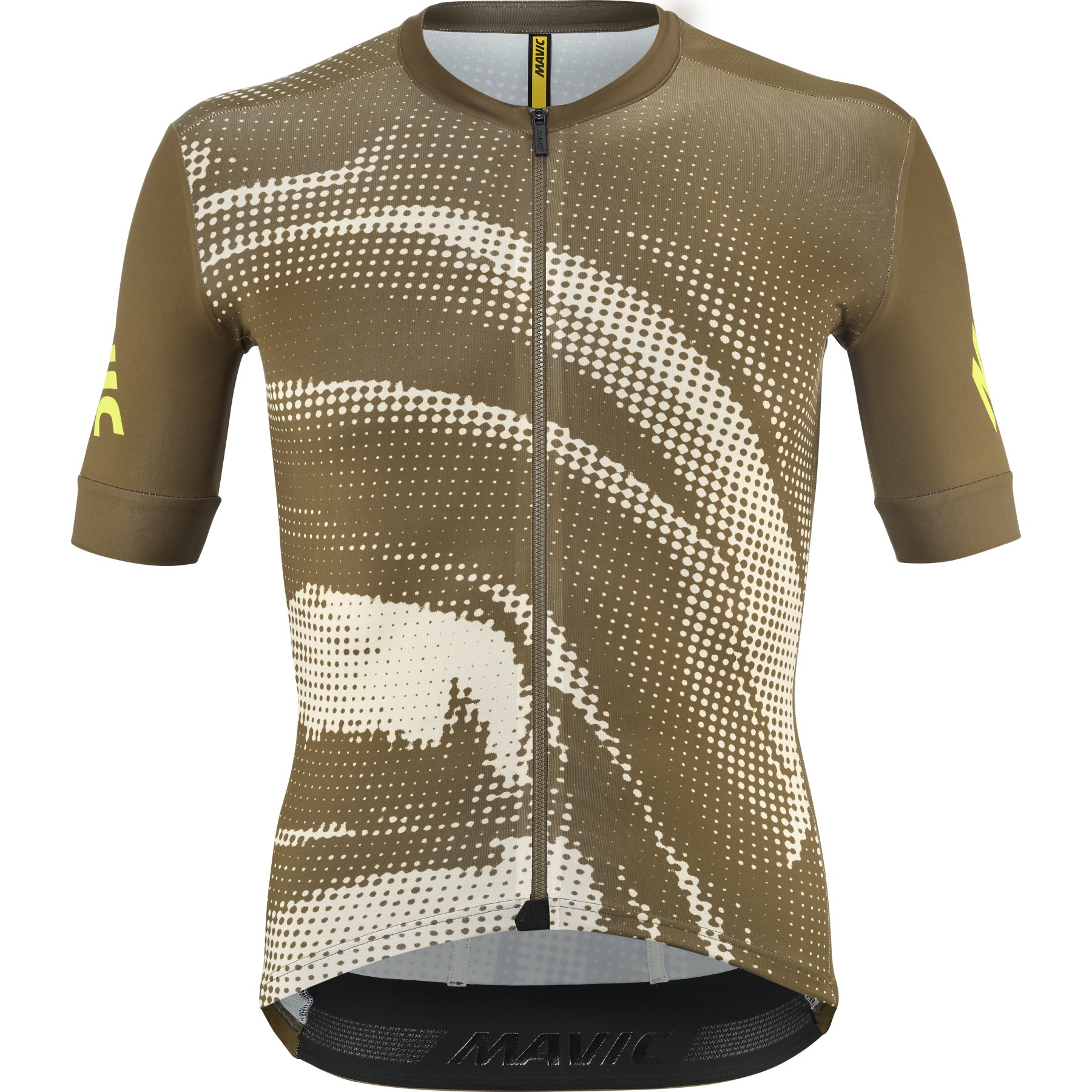 Мужская майка с коротким рукавом Mavic Aksium Graphic - белый перец/коричневый desert palm