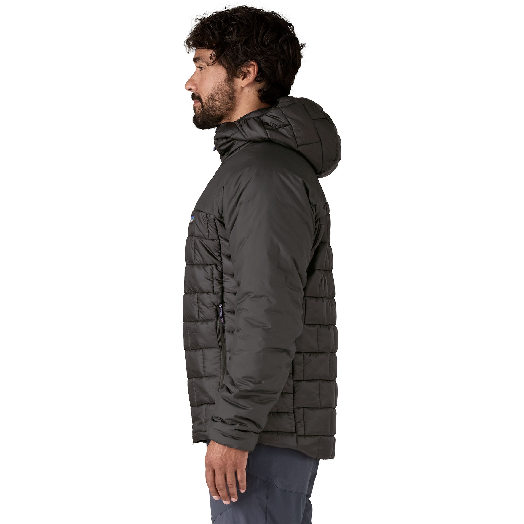 Patagonia Hi-Loft Nano Puff Hoody Men - Black | BIKE24