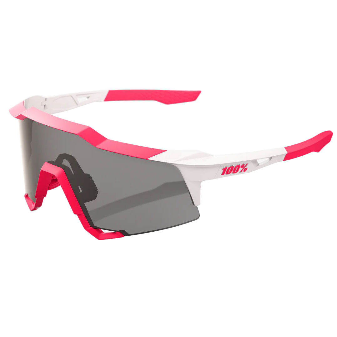 Foto van 100% Speedcraft Bril - Puddy Pink White / Smoke + Clear