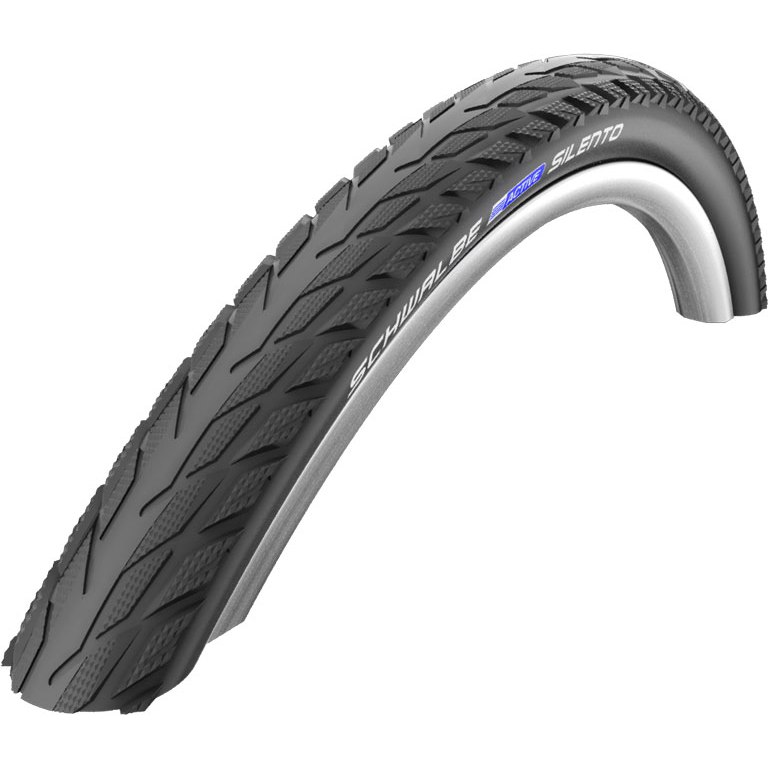Picture of Schwalbe Silento Active Wired Tire - 28 Inches - Black-Reflex