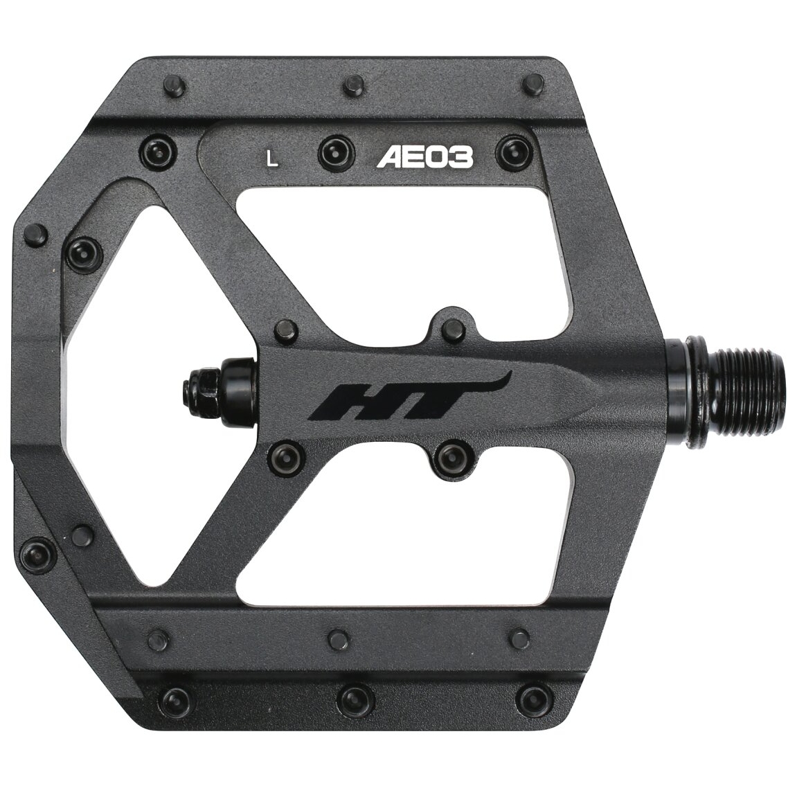 Productfoto van HT AE03 EVO+ Platformpedalen Aluminium - stealth black