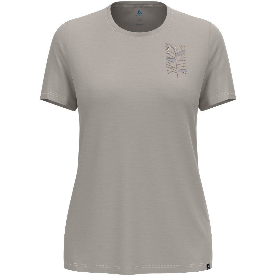 Odlo Ascent Merino 160 Tree T-Shirt Women - silver cloud | BIKE24