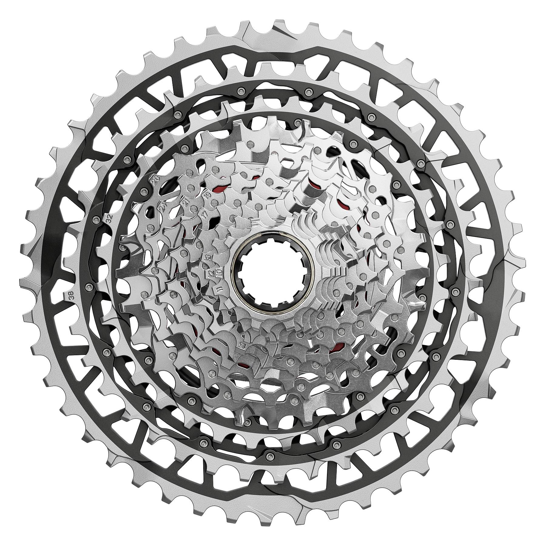 Produktbild von SRAM FORCE XPLR XG-1371 Kassette | XDR | 13-fach | E1 - silber