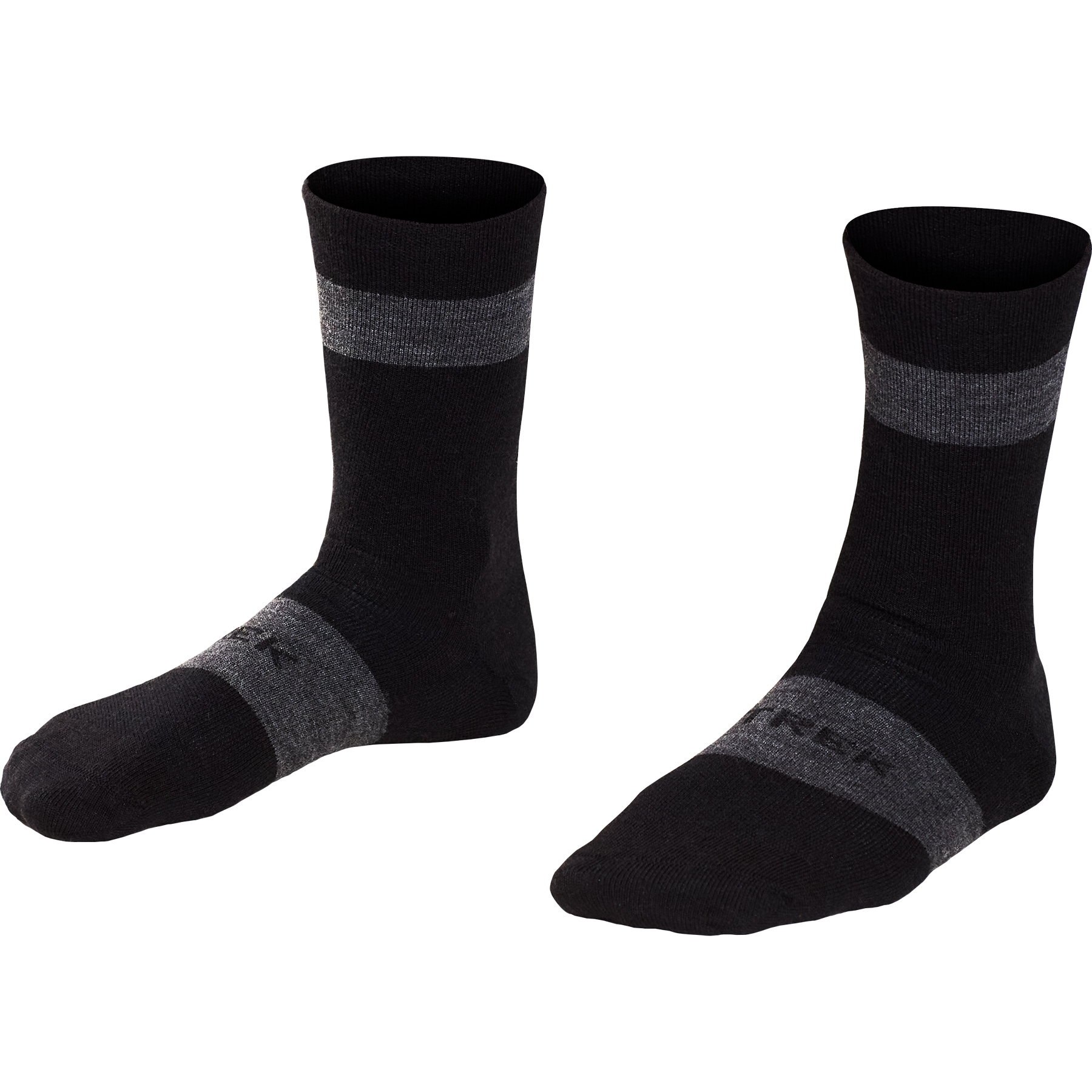 Image of Trek Race Crew Merino Wool Cycling Socks - Black