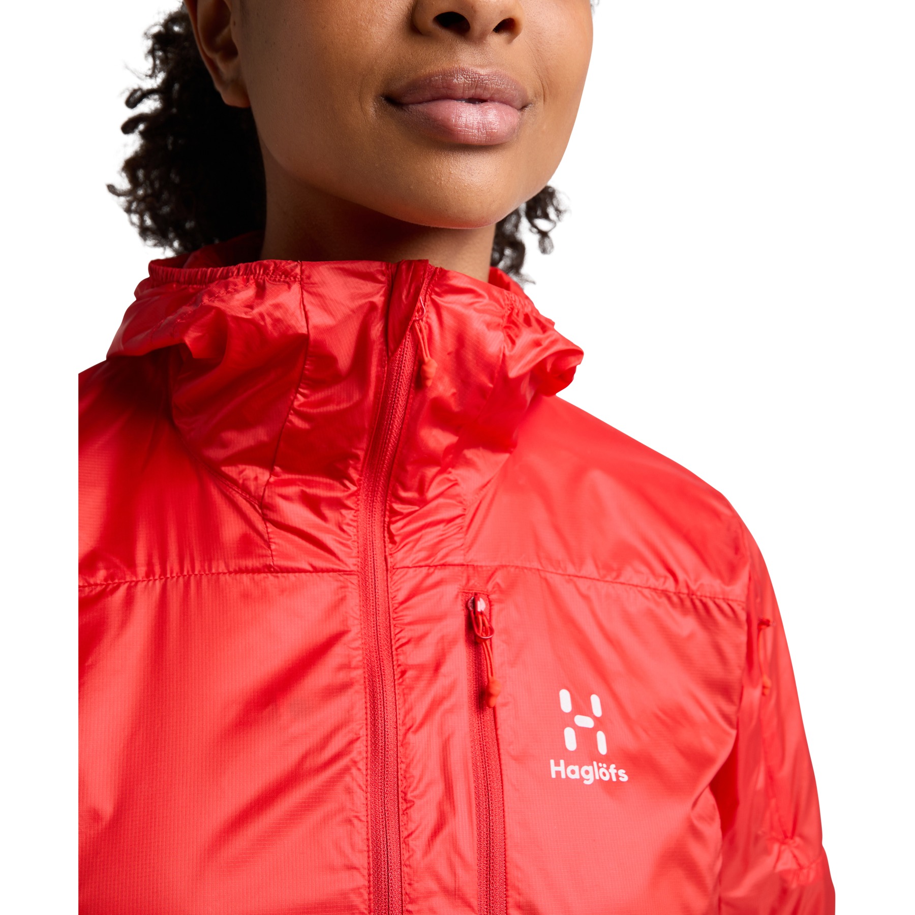 Haglöfs L.I.M Shield Hood Jacket Women - poppy red 5LI | BIKE24