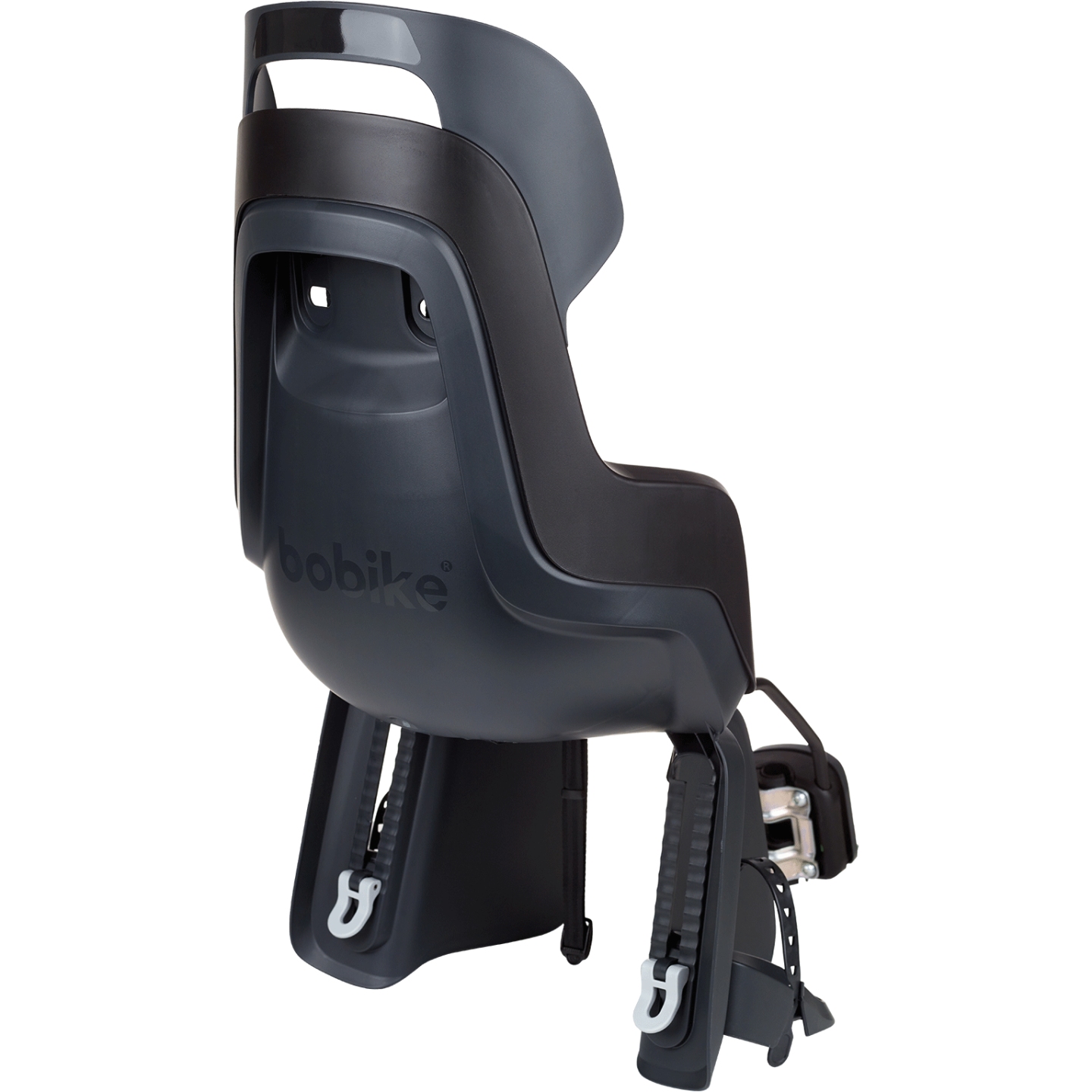 Bobike GO Child Bike Seat - Frame Mount - Urban Black | BIKE24