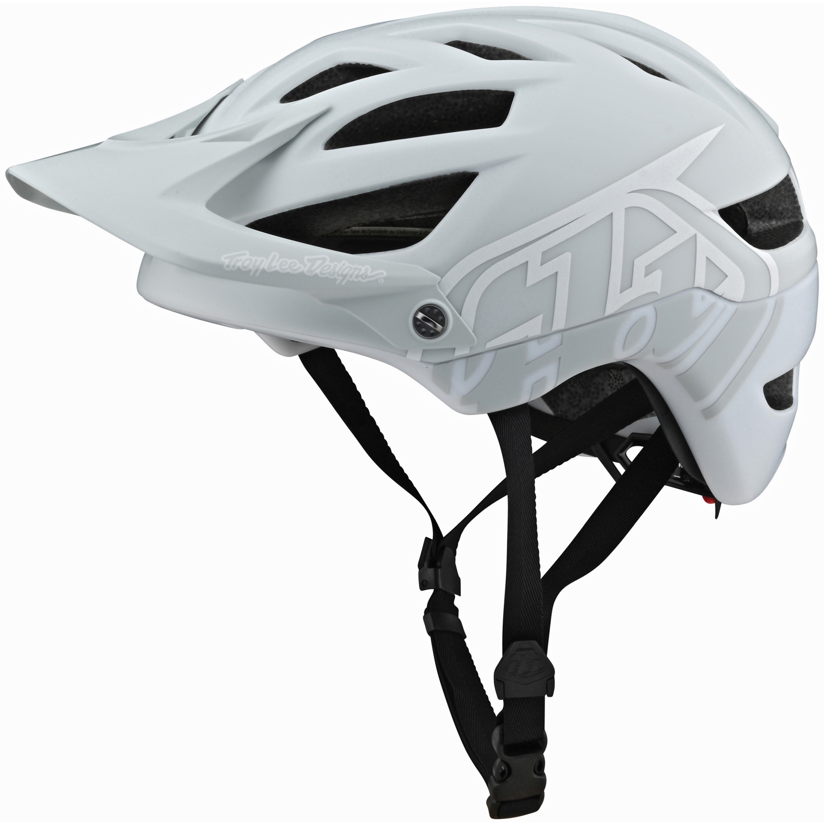 Foto van Troy Lee Designs A1 MIPS Helmet - Classic Lightgray / White