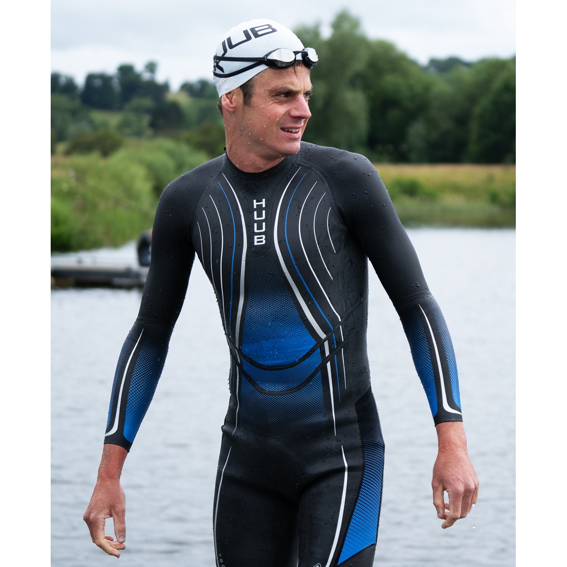 HUUB AEGIS2 メンズM HUUB Design Agilis II Wetsuit Men - metallic blue | BIKE24