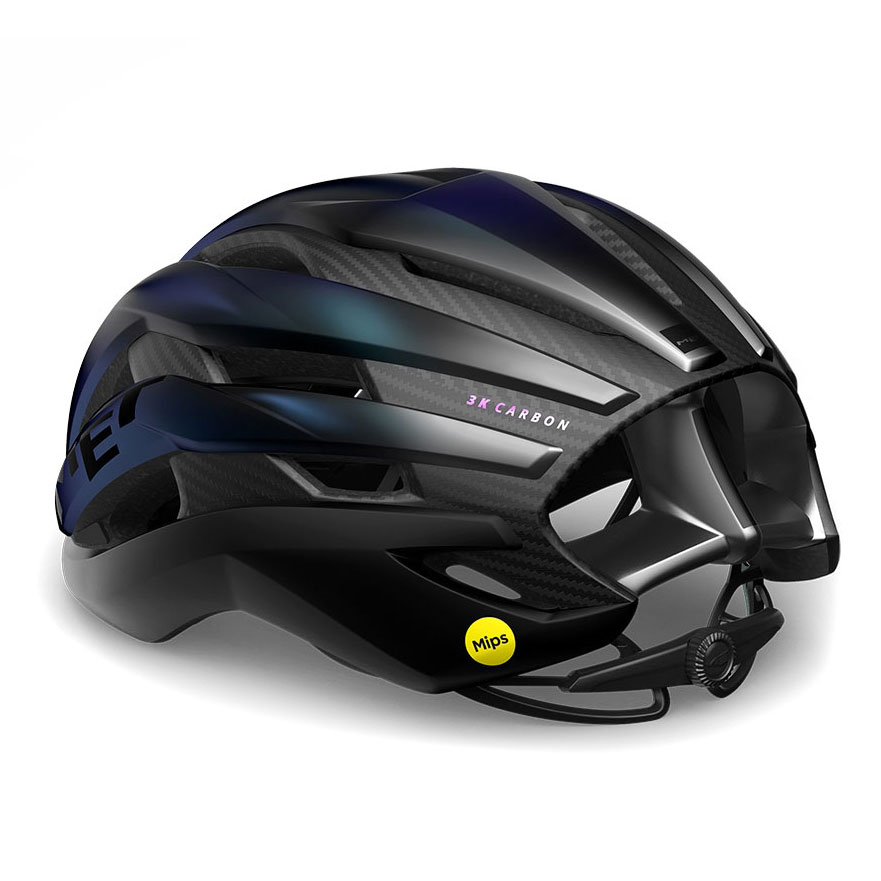 MET Trenta 3K Carbon MIPS Helmet Blue Iridescent/Matt BIKE24