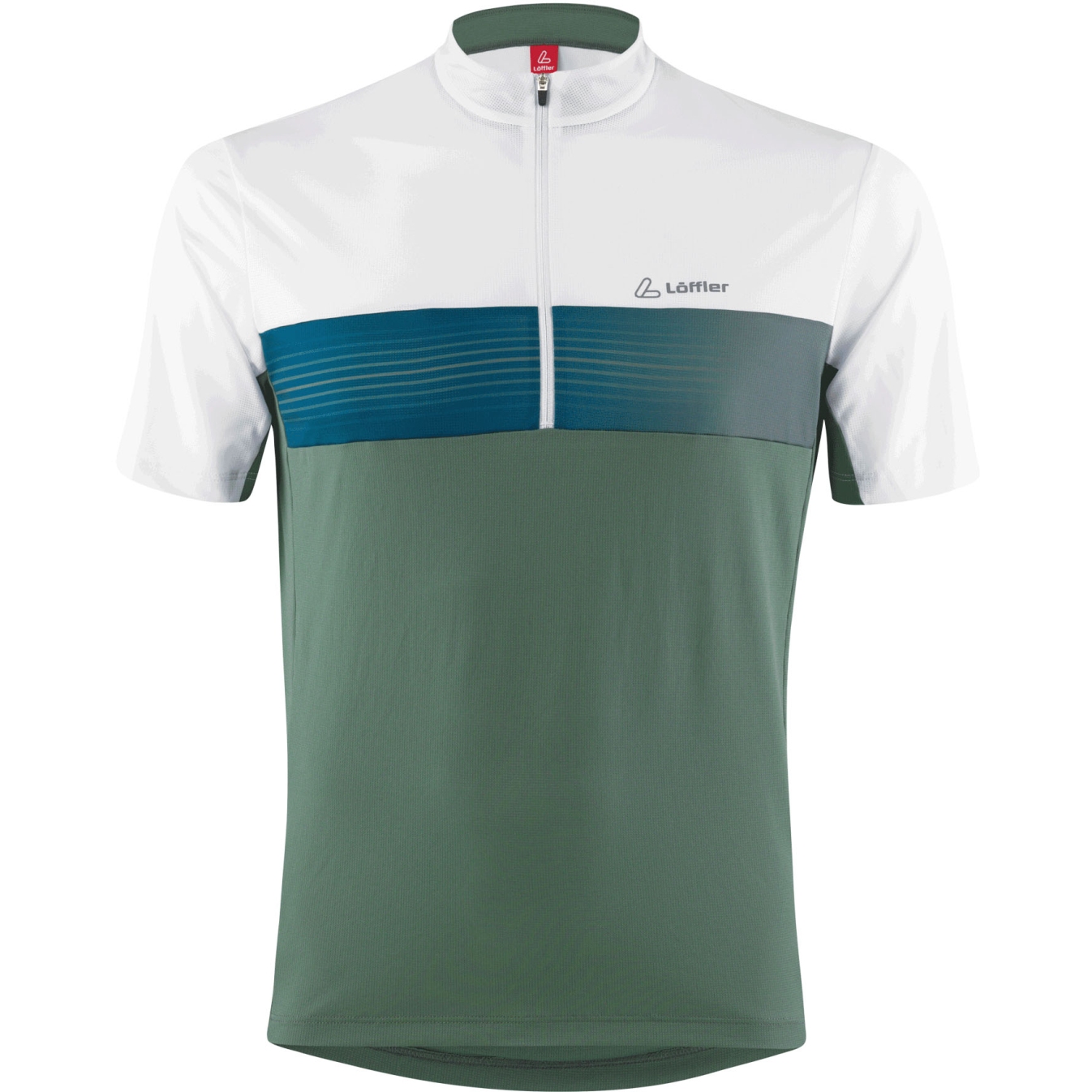 Löffler T-Shirt Cyclisme Half Zip Homme - Scala - pine 327 - BIKE24