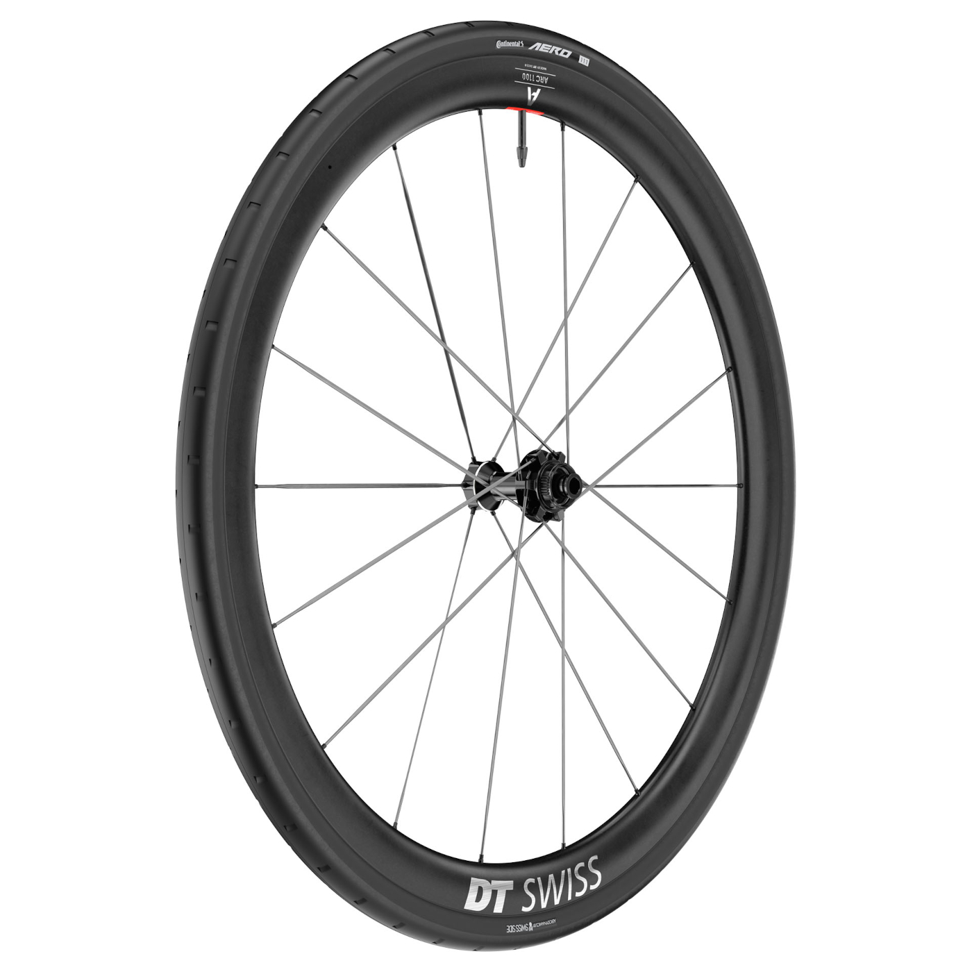 Колесная система DT Swiss | Continental WTS - Переднее колесо ARC 1100 SPLINE CS 38 + складная шина AERO 111 - 28
