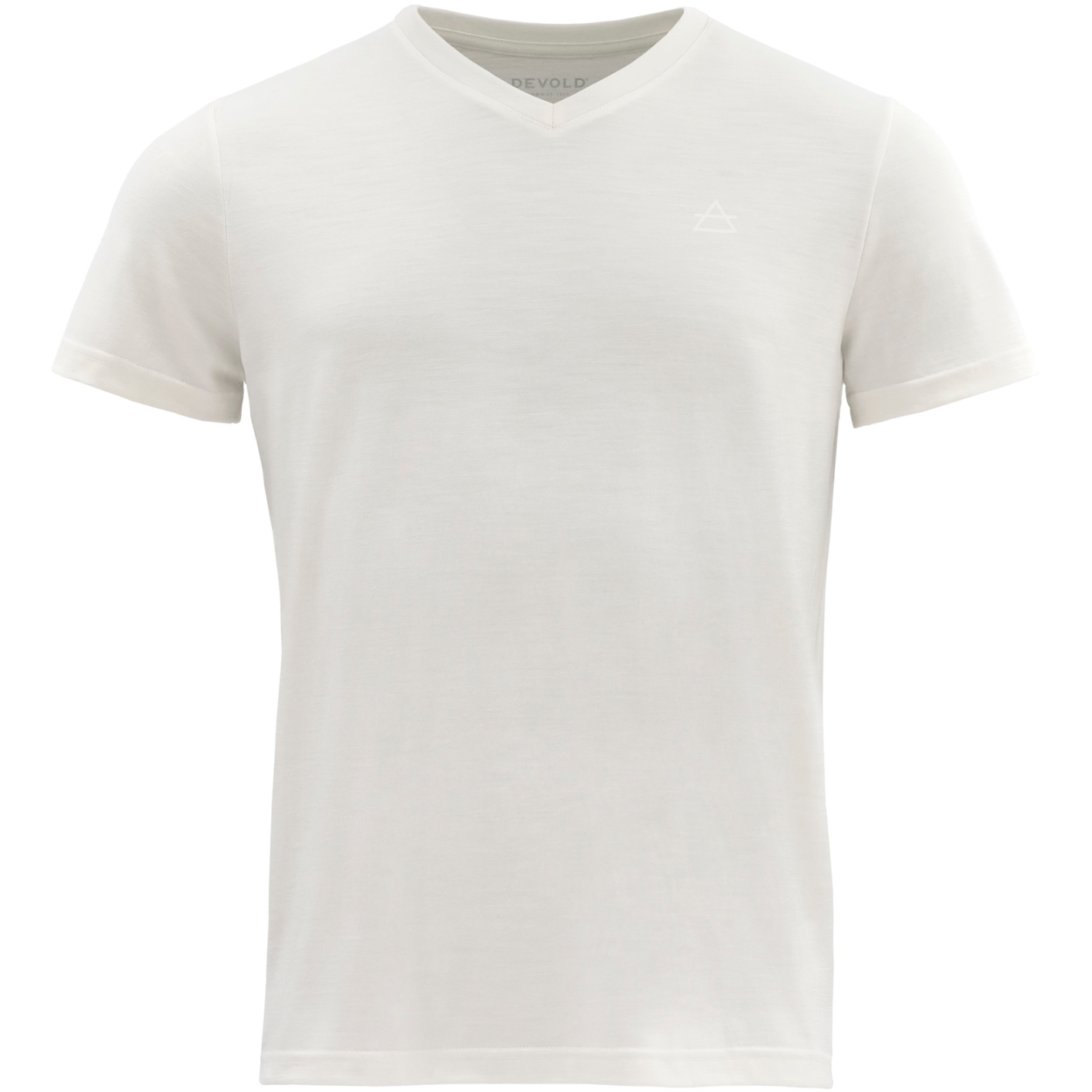 Produktbild von Devold Hareid Merino 200 T-Shirt V-Neck Herren - 001 Weiß