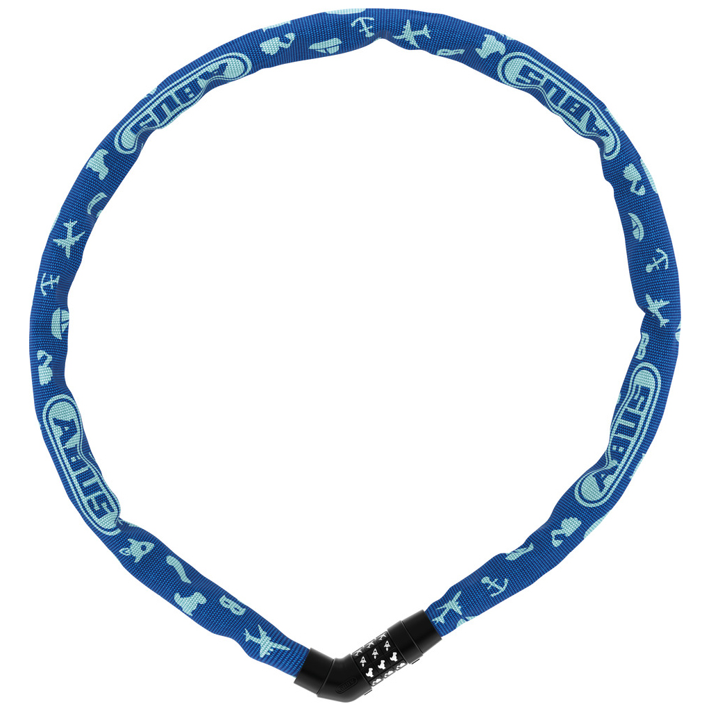 Productfoto van ABUS Steel-O-Chain 4804C - 75cm Kettingslot - blue symbols