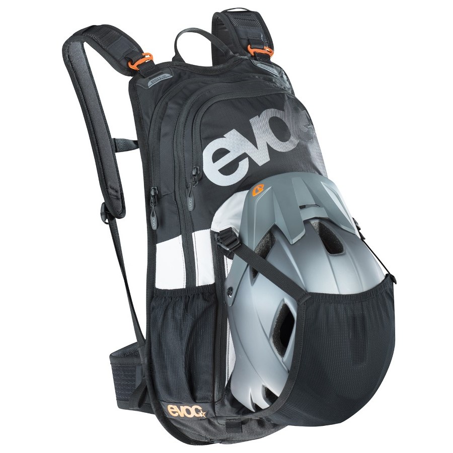 EVOC STAGE TEAM 12L Backpack Black White Neon Orange