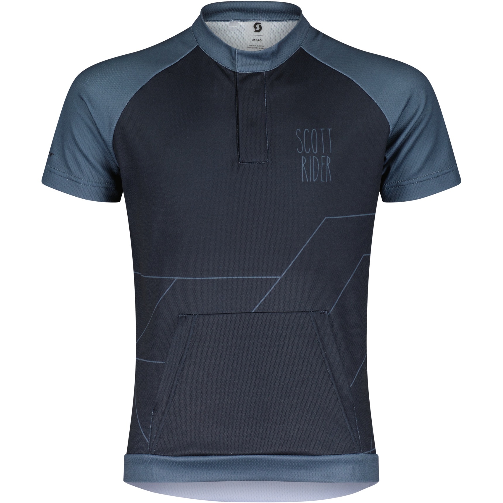 Picture of SCOTT RC Team Short Sleeve Shirt Junior - dark blue/metal blue