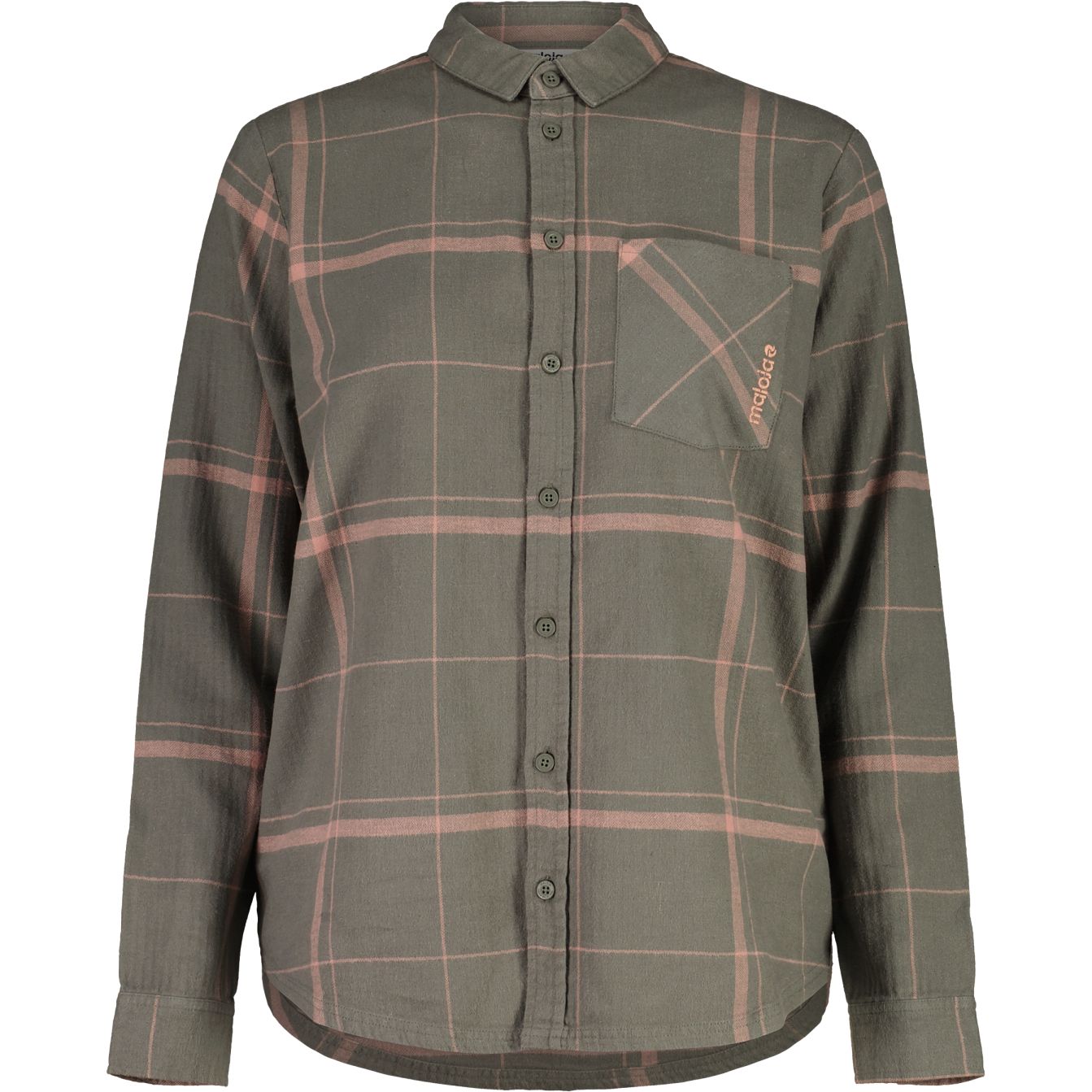 Image of Maloja ChhuM. Organic Hemp Shirt Women - frosty green multi 8935