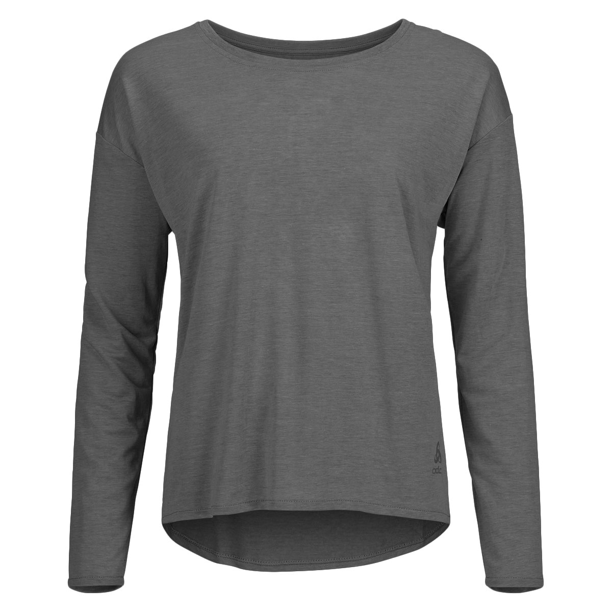 Productfoto van Odlo Active 365 Natural Blend Shirt met Lange Mouwen Dames - black melange