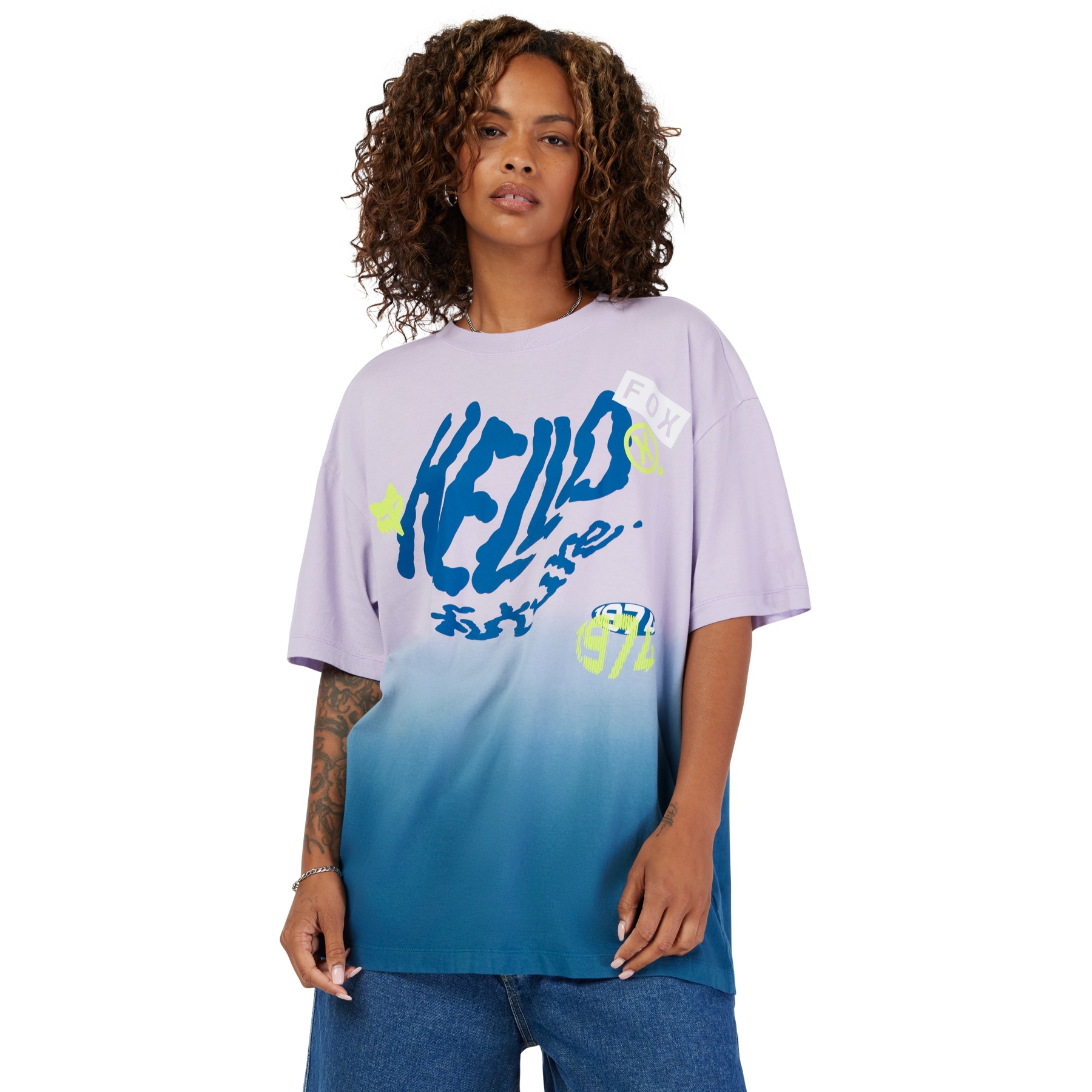 Bild von FOX Hello Future Oversized Kurzarmshirt Damen - lilac