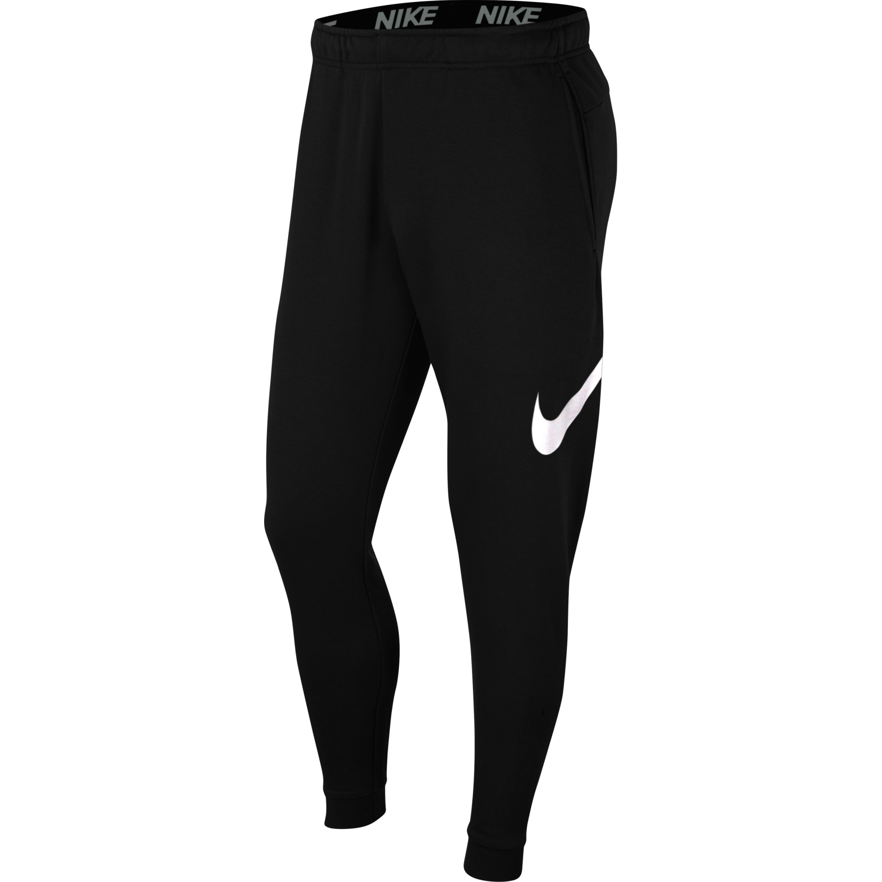 Nike Performance PANT TAPER - Tracksuit bottoms - black/white