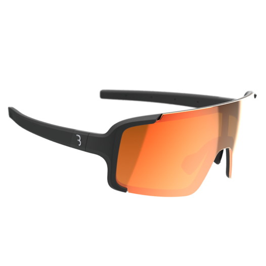 Produktbild von BBB Cycling Chester BSG-69 Brille - matt schwarz | MLC rot orange