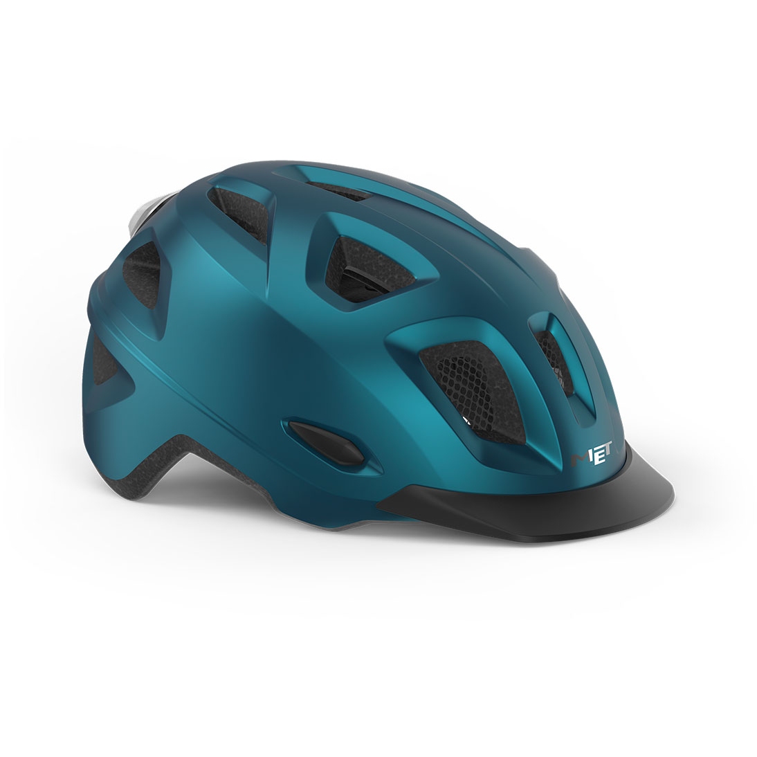Image of MET Mobilite Helmet - teal blue metallic matt