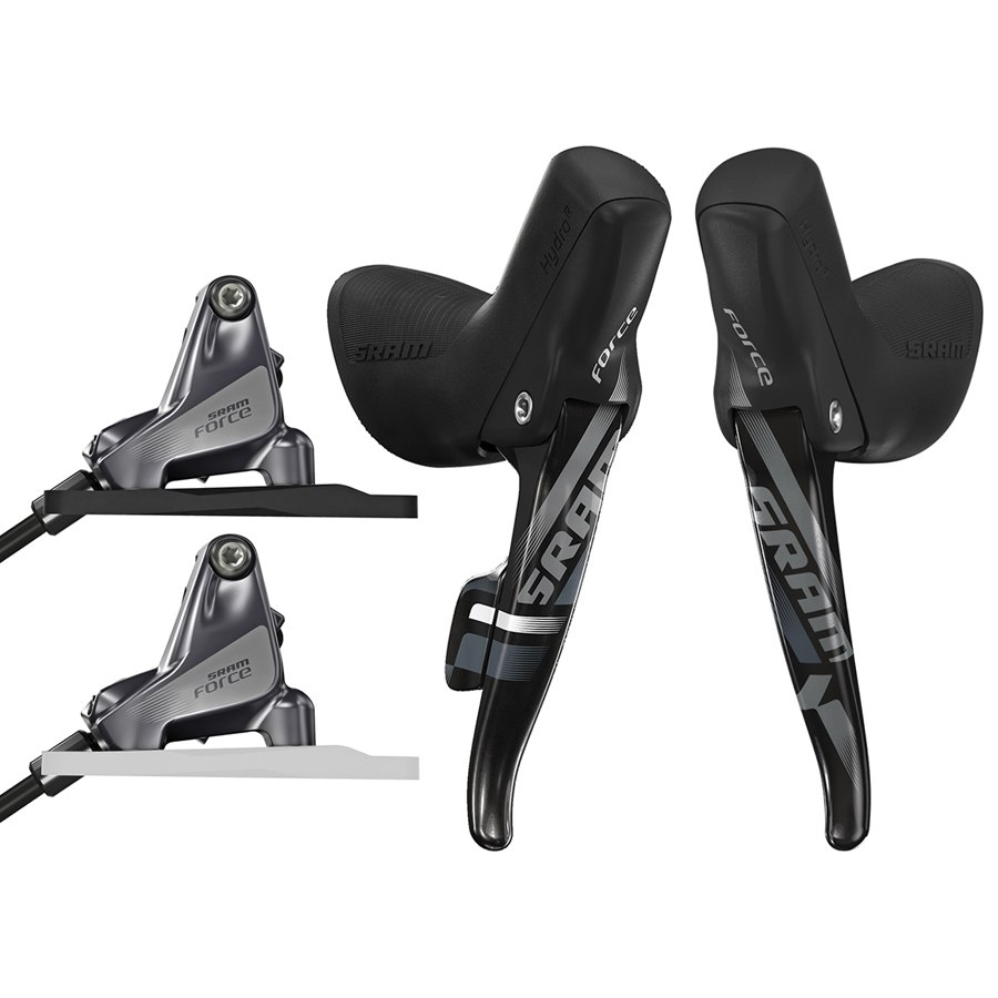 Picture of SRAM Force 1 / CX1 DoubleTap Brake Lever, -Shifter + Hydraulic Disc Brakes - Flat Mount - 1x11-speed - Set front+rear