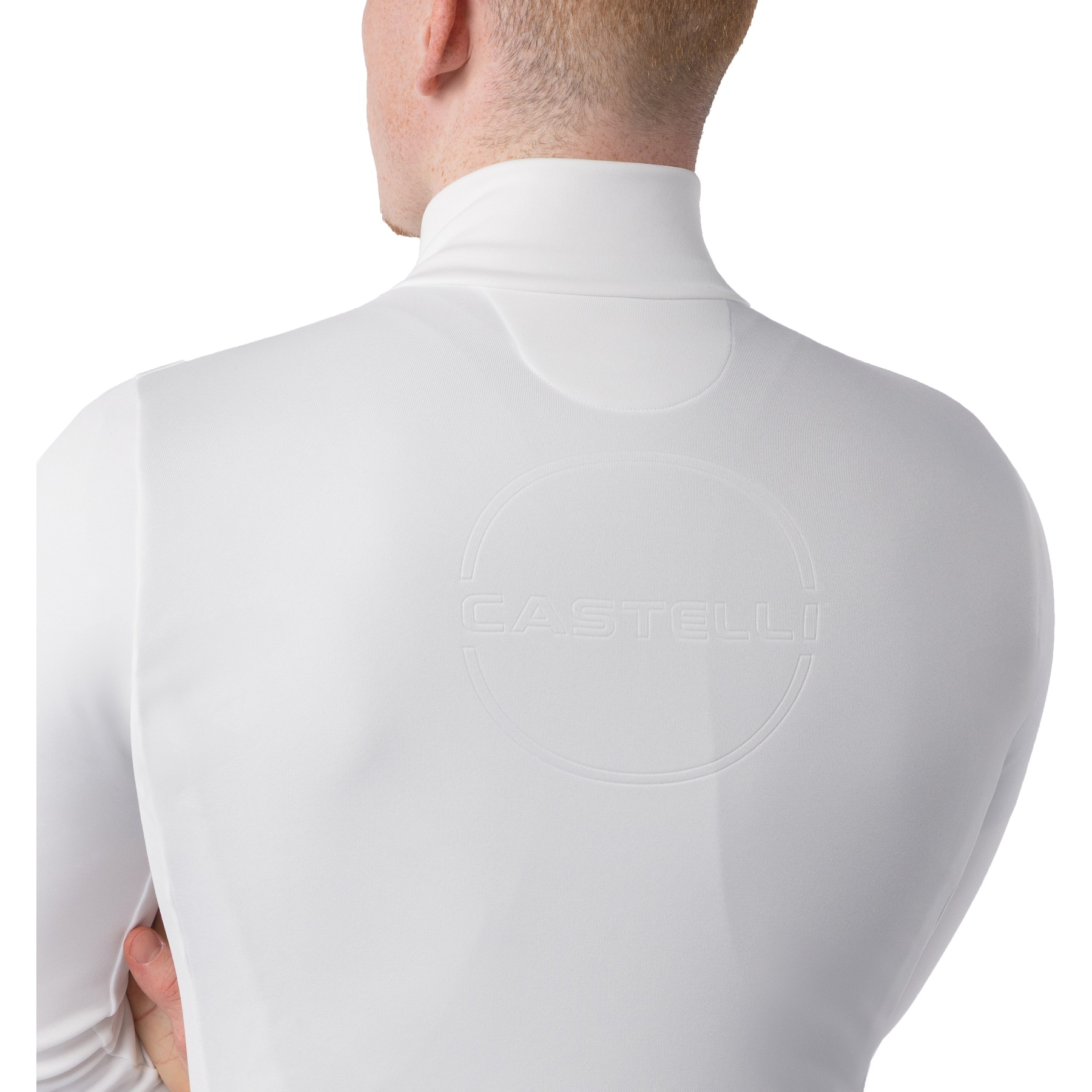 カステリCOMPETIZIONE JERSEYМサイズ　ホワイト Castelli Competizione Thermal LS Jersey Men - ivory 065 | BIKE24